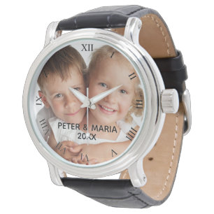 Montre Personnalisé enfants noms photo année romaine