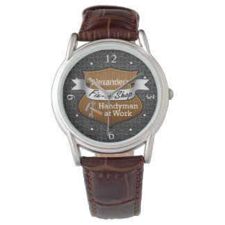 Montre Personnalisé Handyman Fix-It Nom personnalisé Homm