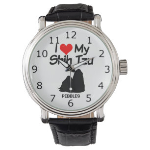 Montre PERSONNALISÉ J'Aime Mon Chien Chih Tzu Chien