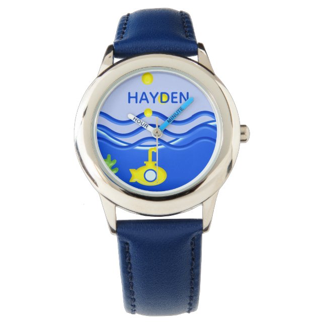 Montre Personnalisé Sous La Plage Sous-Marine (devant)