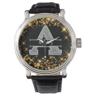 Montre Personnalisé Un Monogramme D'Argent Initial Votre 