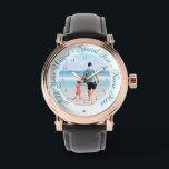 Montre Personnalisé Votre Photo Watch avec texte personna<br><div class="desc">Montres photos et texte personnalisées - Votre propre design - Spécial - Famille personnalisée / Amis ou Cadeau de surveillance personnelle - Ajouter votre photo et texte - Redimensionner et déplacer ou ajouter des éléments - image / texte avec outil de personnalisation. Choisissez / ajoutez vos polices / éléments favoris...</div>