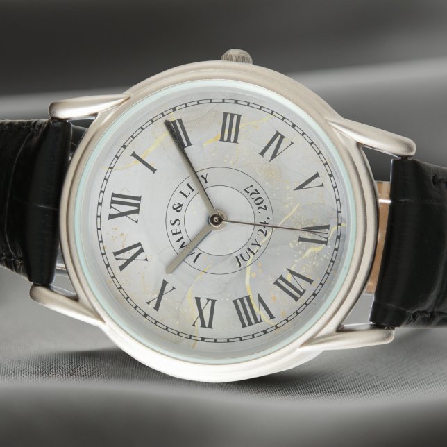 Montre personnalisée avec chiffres romains pour co (Créateur téléchargé)