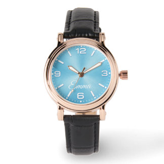 Montre personnalisée élégante avec nom de femme en