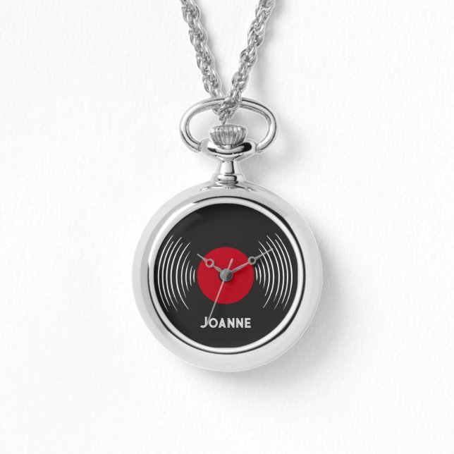 Montre personnalisée en disque vinyle (Recto)