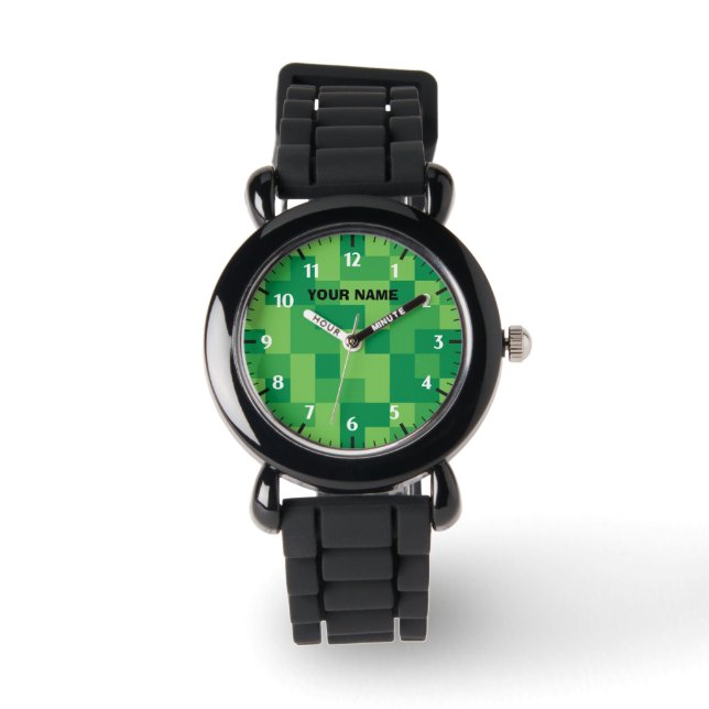 Montre personnalisée Minecraft (Recto)