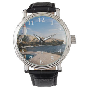Montre personnalisée par voyage nautique de phare