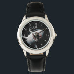 Montre personnalisée pour enfants Requin Blanc<br><div class="desc">Personnalisez cette montre pour enfants Requin Blanc avec un nom en tant que cadeau personnalisé idéal pour Noël,  un anniversaire ou toute autre occasion spéciale.</div>