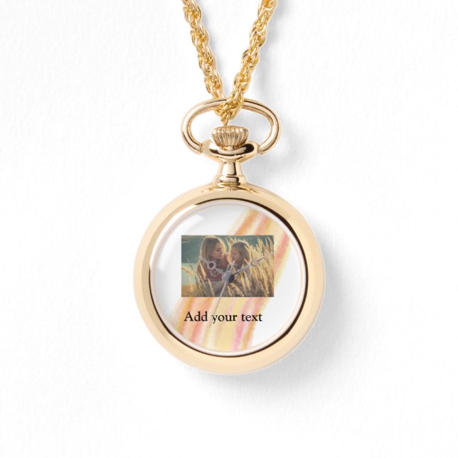 Montre personnaliser ajouter votre photo noël eau personn (Recto)