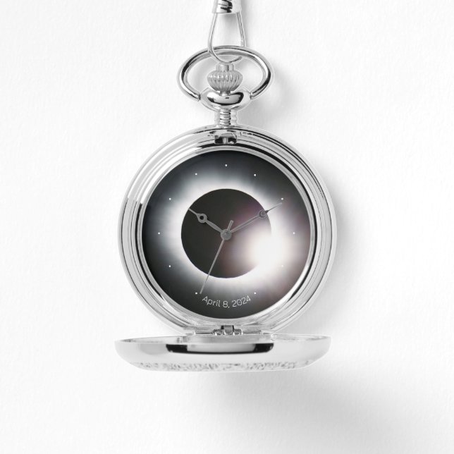 Montre Personnaliser la poche Total Solar Eclipse 2024 (Recto)