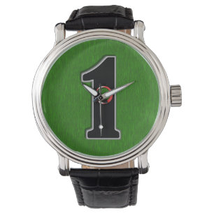 Montre Personnalisez ce trou de golf Lucky en une seule c