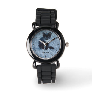 Montre Personnalisez le chaton Tuxedo