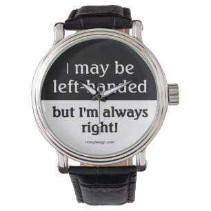 Montre Personnes gauchères