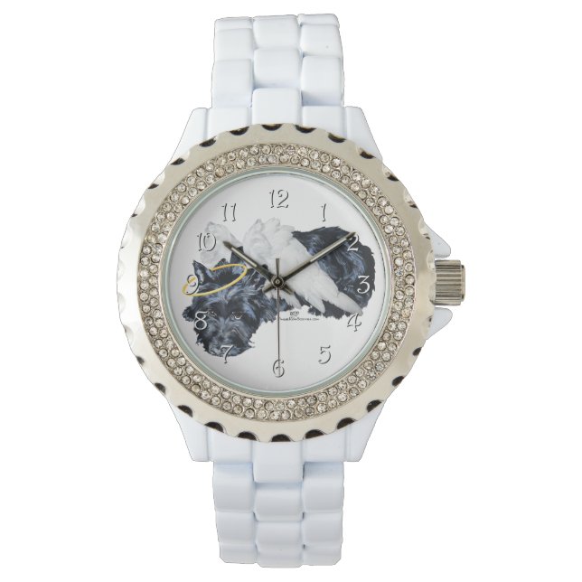 Montre Pet Ange Écossais au Repos (devant)
