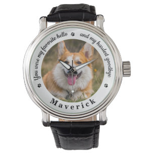 Montre Pet Memorial Modern Photo Custom Chien