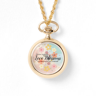 Montre Pétales de teinte Pastel Chaînes d'alliage