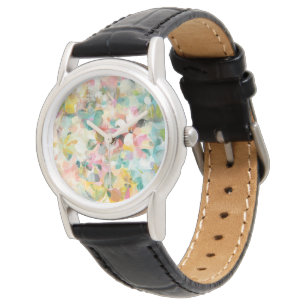 Montre Pétales en pastel mous heureux du jardin  