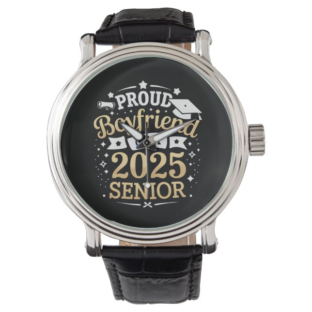 Montre Petit ami fier d'une remise de diplôme de promotio (devant)