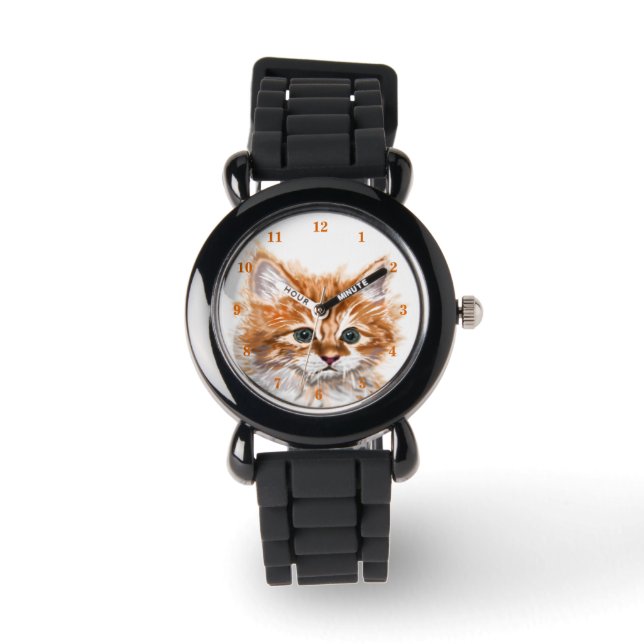 Montre Petit cadeau de surveillance de chat (Recto)