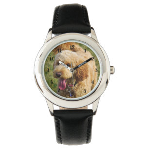 Montre Petit chien doré