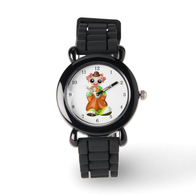 Montre Petit Clown - Cirque - Peinture (Recto)