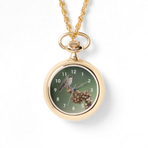 Montre Petit Colibri Orange Grande horloge