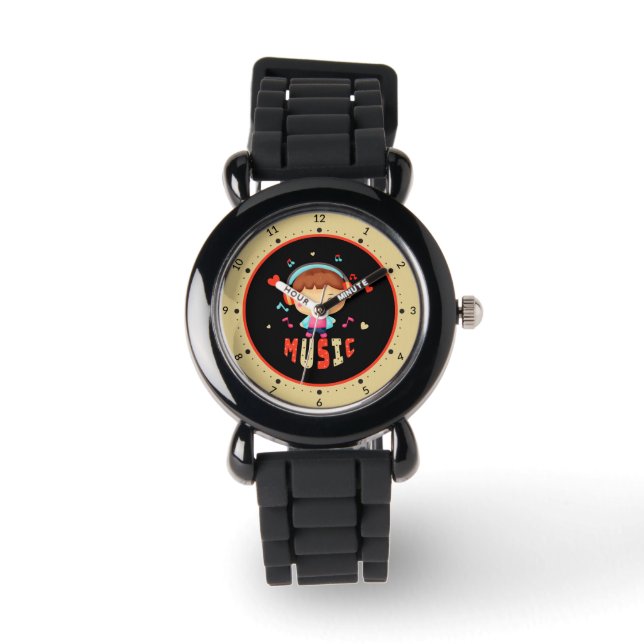 Montre Petit garçon avec de la musique (Recto)