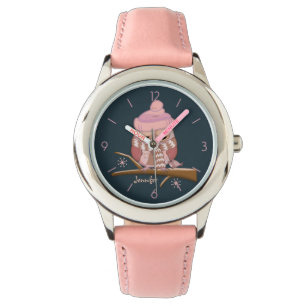 Montre Petit hibou avec nom casquette et personnalisé