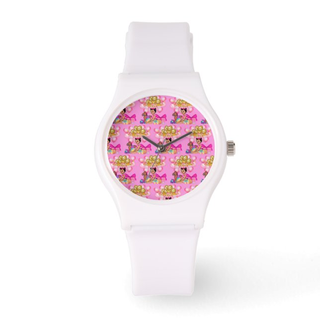 Montre Petite fille en rose (Recto)
