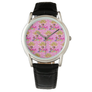 Montre Petite fille en rose