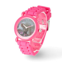 Petite fille Kitty Rose Silicone Strap Watch