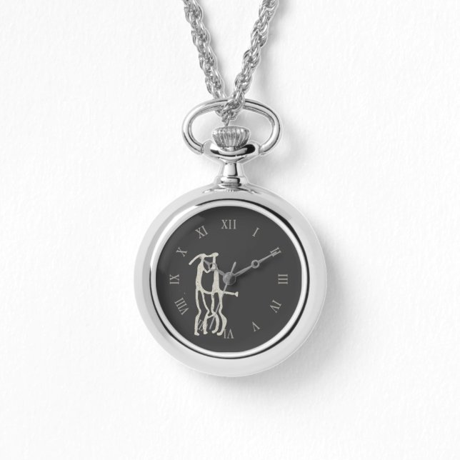 Montre Pétroglyphe Œuf de pierre COUPLE S'EMBRASSANT myth (Recto)