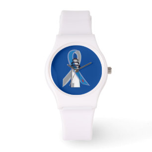 Montre Phare de ruban de conscience de diabète d'espoir