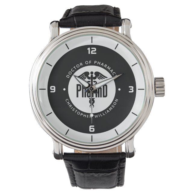 Montre PharmD Docteur en pharmacie Pharmacy Graduation Ph (devant)