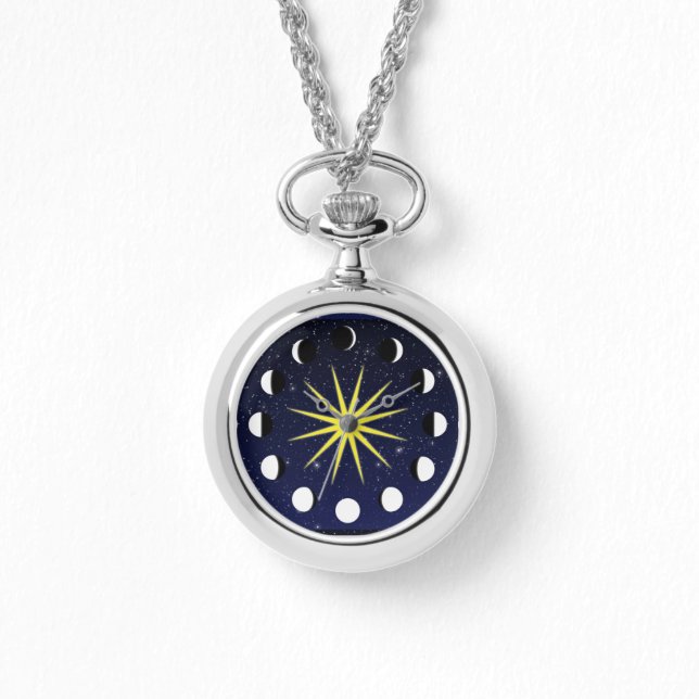 Montre Phases et étoiles du soleil, de la lune (Recto)