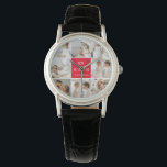 Montre Photo collage Maman Red We Love You Best Mother Ve<br><div class="desc">"Collage Photo Mom Red We Love You" est un cadeau magnifique et sentimental qui est parfait pour montrer à votre mère combien vous appréciez et aimez-la. Ce cadeau comprend un collage de photos, soigneusement arrangé pour mettre en valeur certains de vos souvenirs les plus chers avec votre mère. Ce cadeau...</div>