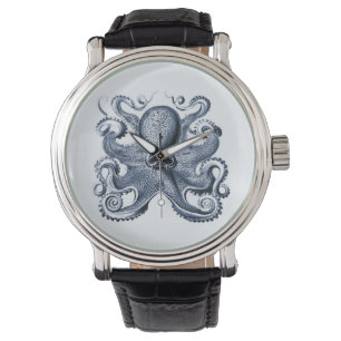 Montre Photo de la marine Blue Octopus par Ernst Haeckel