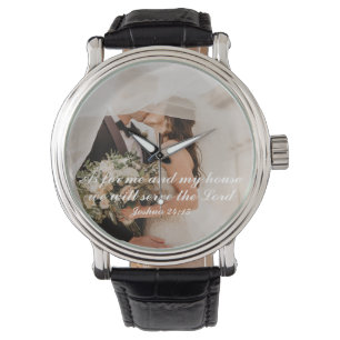 Montre Photo de mariage avec Écriture chrétienne
