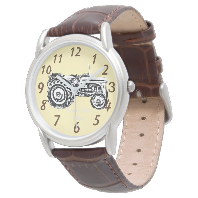 Montre photo du tracteur vintage Gray massey fergison (Incliné)
