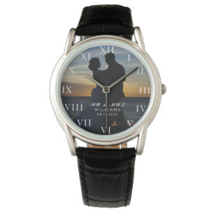 Montre Photo Élégante moderne Mariage de mer