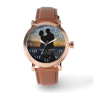 Montre Photo Élégante moderne Mariage de mer