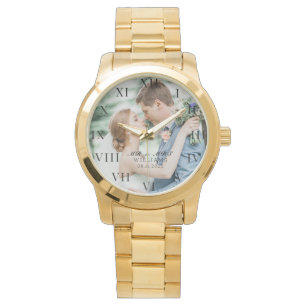 Montre Photo Élégante moderne Mariage de mer