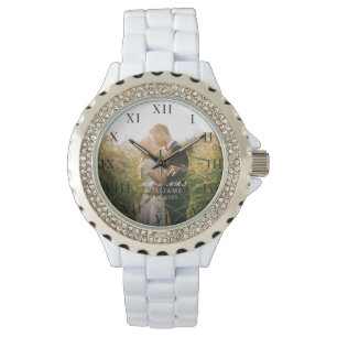 Montre Photo Élégante moderne Mariage de mer