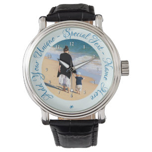 Montre Photo et texte personnalisés Meilleure maman - Vot