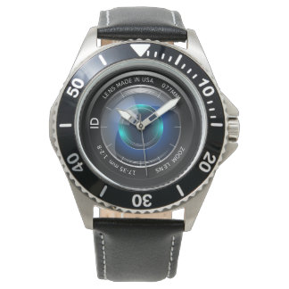 Montre PHOTO | image d'une lentille de caméra