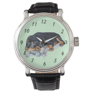 Montre photo originale du mignon chien de chiot rottweile
