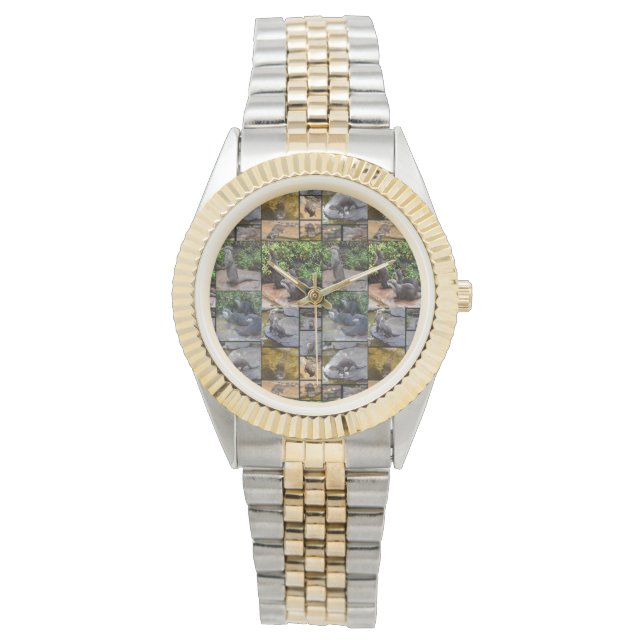 Montre photo Otter, Montre Unisex Deux Tons (devant)