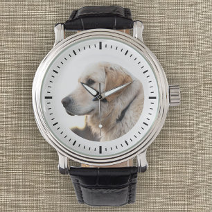 Montre Photo personnalisé d'animal de compagnie Minimalis
