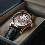 Montre Photo personnalisée des Empreintes de pattes de ch<br><div class="desc">Les chiens vous laissent des empreintes de pattes dans le coeur. Affichez la photo de votre meilleur ami préféré avec cette belle montre personnalisée.</div>