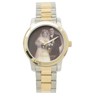 Montre Photo personnalisée du 50e anniversaire